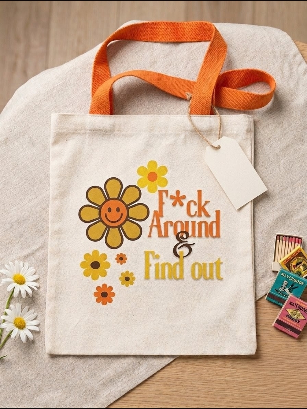 ✨ Groovy "Find Out" Retro Tote – Sublimation Art ✨